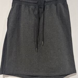 Lululemon Casual Cotton-Blend Skirt — Dark Charcoal Gray — Size 8